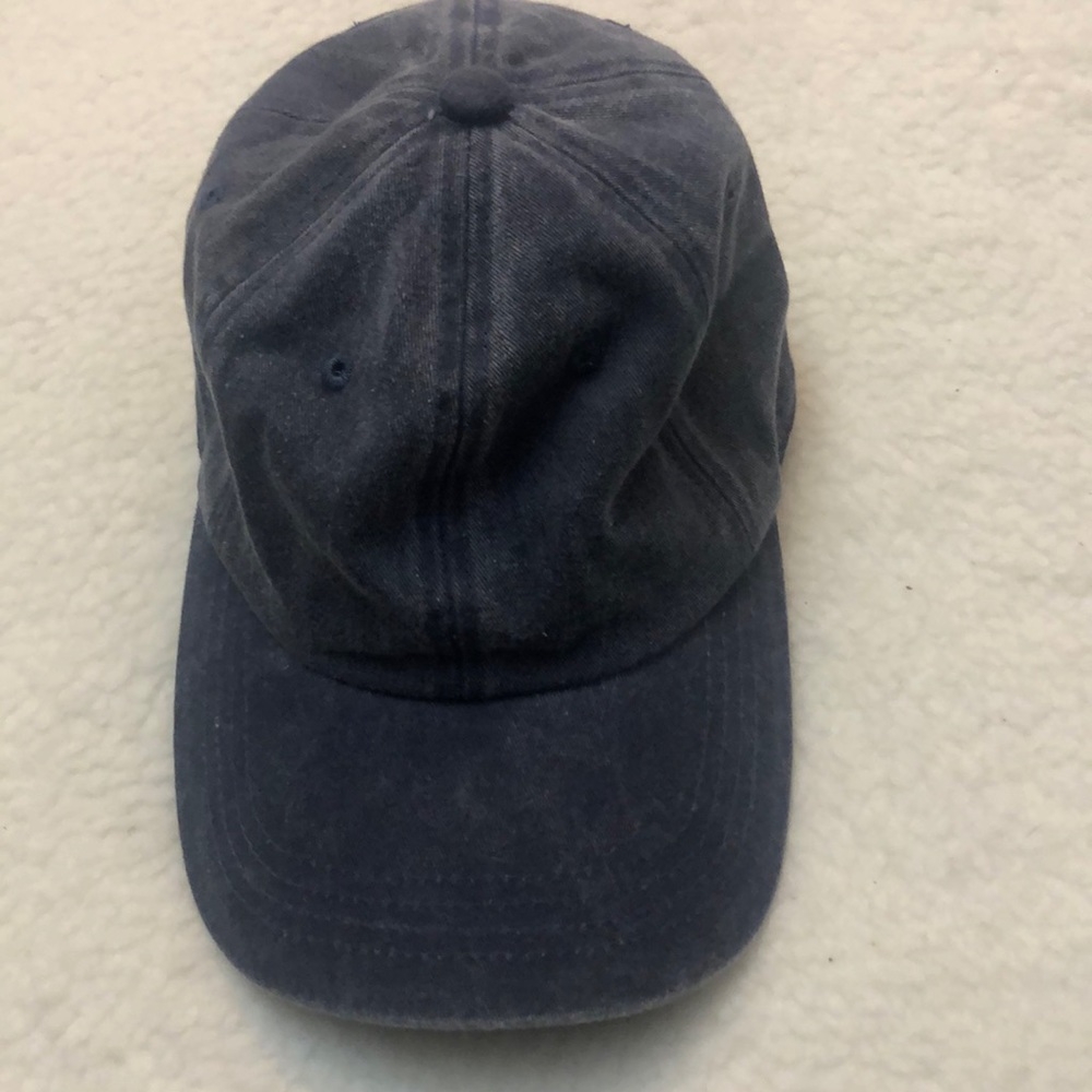 Faded blue baseball cap